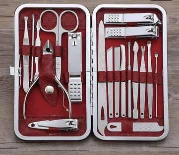 Pediküre Maniküre professionelles 18 teiliges-Set für Männer, Frauen