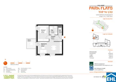 Immobilie kaufen in Wien – 43,39 m², € 341.000 – Bild 7 von 7