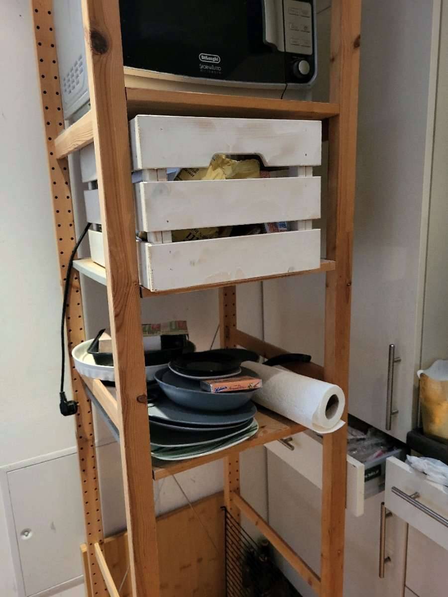 Ikea Holz Stellage Aufbewahrung Kasten Regal (ohne Inhalt),  25,- (1060  Wien) - willhaben