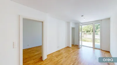 orea | Ruhige 2-Zimmer-Gartenwohnung mit Terrasse im 22. Bezirk | Smart besichtigen · Online anmieten