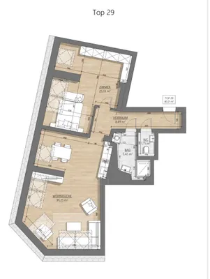 2-Zimmer-Wohnung kaufen in Wien – 80,55 m², € 499.000 – Bild 7 von 8
