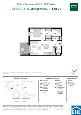 2-Zimmer-Wohnung kaufen in Wien – 51,54 m², € 584.000 – Bild 38 von 38