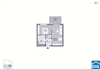 2-Zimmer-Wohnung kaufen in Graz – 41,07 m², € 253.577 – Bild 5 von 5