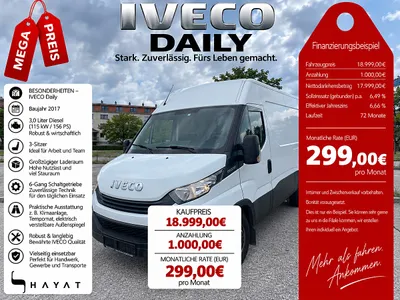 IVECO Daily 35 S 16 V (Euro 6) /// FINANZIERUNG MÖGLI... Transporter / Kastenwagen