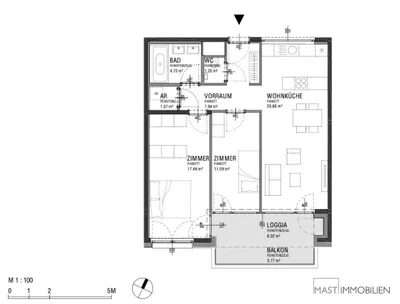 3-Zimmer-Wohnung kaufen in Wien – 78,21 m², € 501.000 – Bild 11 von 11