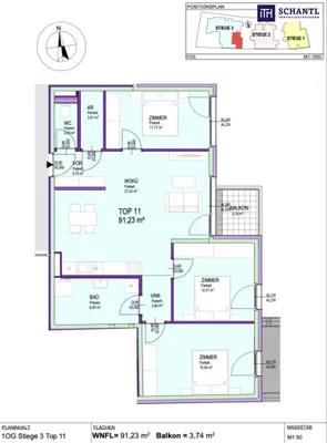 4-Zimmer-Wohnung kaufen in Gänserndorf – 91,23 m², € 484.000 – Bild 15 von 15