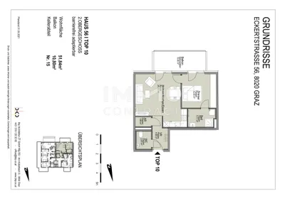 2-Zimmer-Wohnung mieten in Graz – 51,84 m², € 744 – Bild 9 von 9