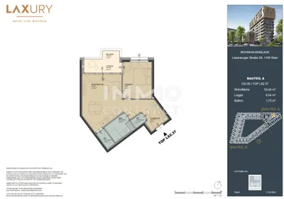 2-Zimmer-Wohnung kaufen in Wien – 53,44 m², € 378.000 – Bild 15 von 15