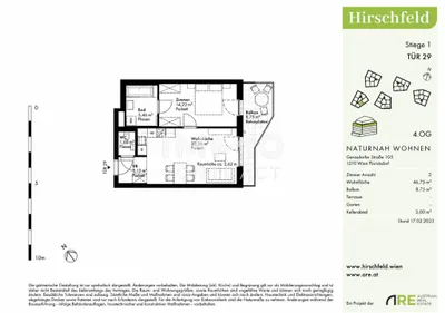 2-Zimmer-Wohnung kaufen in Wien – 46,75 m², € 276.000 – Bild 15 von 15