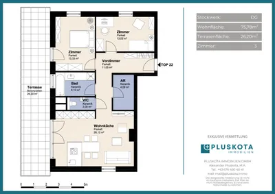 3-Zimmer-Wohnung kaufen in Bruck an der Leitha – 75,77 m², € 364.000 – Bild 15 von 15