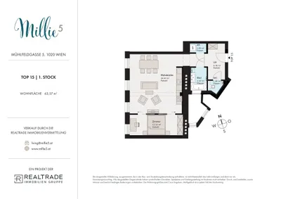 2-Zimmer-Wohnung kaufen in Wien – 63,57 m², € 399.000 – Bild 16 von 16