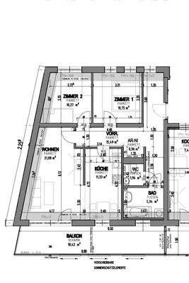 3-Zimmer-Wohnung mieten in Graz – 77,1 m², € 1.164 – Bild 2 von 2