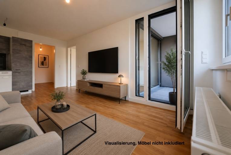 Moderne 2-Zimmer-Wohnung mit Loggia im 3. Bezirk mit Sauna, Gemeinschaftsraum – pohled 2