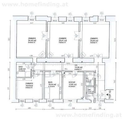 4-Zimmer-Wohnung mieten in Wien – 141 m², € 2.668 – Bild 13 von 13