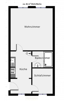 2-Zimmer-Wohnung kaufen in Wien – 46 m², € 165.000 – Bild 9 von 9