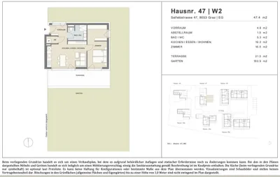 2-Zimmer-Wohnung kaufen in Graz – 47,4 m², € 299.000 – Bild 21 von 21
