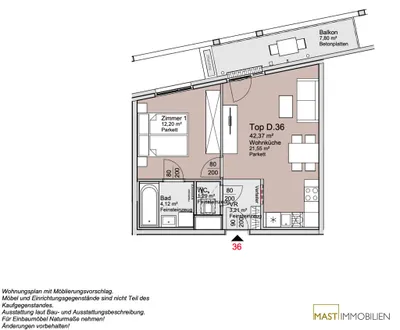 2-Zimmer-Wohnung kaufen in Wien – 42,37 m², € 305.000 – Bild 9 von 10