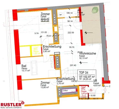 3-Zimmer-Wohnung kaufen in Wien – 102,87 m², € 910.000 – Bild 4 von 7