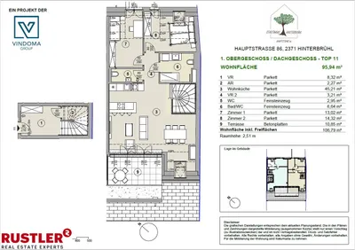 3-Zimmer-Wohnung kaufen in Mödling – 95,94 m², € 749.500 – Bild 11 von 11