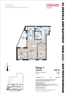 3-Zimmer-Wohnung kaufen in Wien – 66,92 m², € 492.000 – Bild 2 von 10