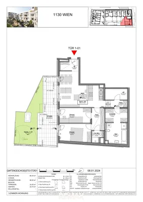 3-Zimmer-Wohnung kaufen in Wien – 86,3 m², € 719.000 – Bild 4 von 4