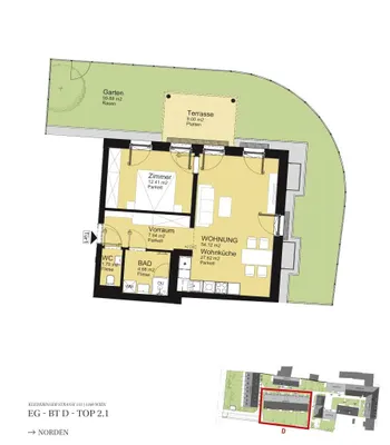 2-Zimmer-Wohnung kaufen in Wien – 53,54 m², € 399.000 – Bild 5 von 5