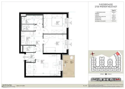 3-Zimmer-Wohnung mieten in Wiener Neustadt – 70,79 m², € 1.015 – Bild 23 von 23