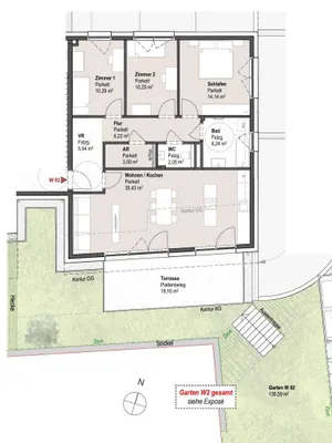 4-Zimmer-Wohnung kaufen in Sankt Johann im Pongau – 93,51 m², € 589.113 – Bild 2 von 6