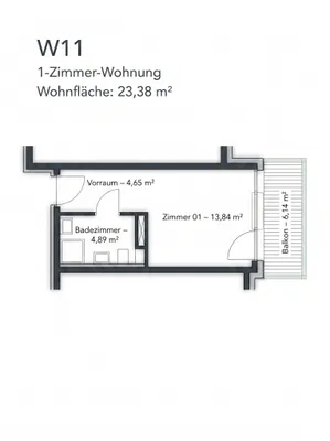 1-Zimmer-Wohnung kaufen in Kufstein – 23,38 m², € 208.500 – Bild 16 von 16