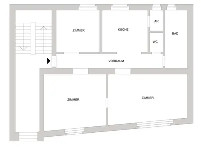 3-Zimmer-Gewerbeimmobilie mieten in Neunkirchen – 80 m², € 783 – Bild 9 von 9