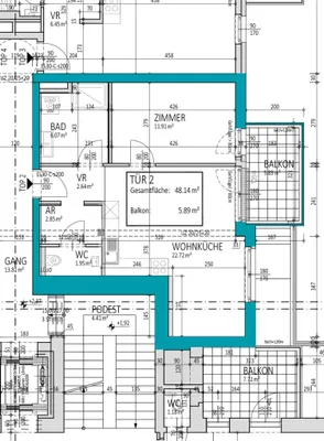 2-Zimmer-Wohnung kaufen in Korneuburg – 48,15 m², € 275.000 – Bild 22 von 24