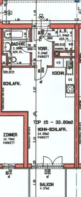 1-Zimmer-Wohnung mieten in Linz – 33,8 m², € 555 – Bild 7 von 7