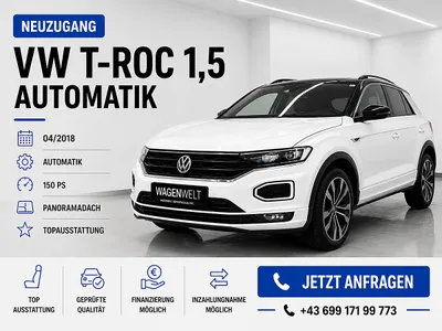 VW T-Roc 1.5 TSI ACT Design Automatik *TOPAUSTATT...