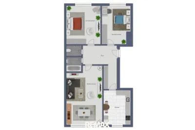 3-Zimmer-Wohnung kaufen in Baden – 89,2 m², € 275.000 – Bild 4 von 16