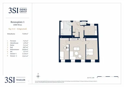 3-Zimmer-Wohnung kaufen in Wien – 72 m², € 468.000 – Bild 19 von 19