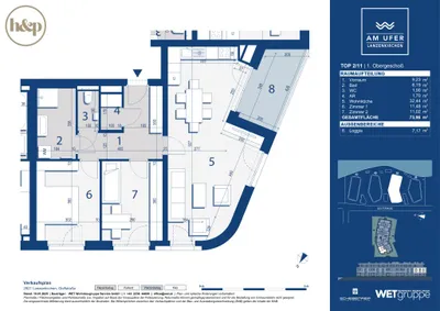 3-Zimmer-Wohnung kaufen in Wiener Neustadt Land – 73,96 m², € 329.300 – Bild 10 von 11