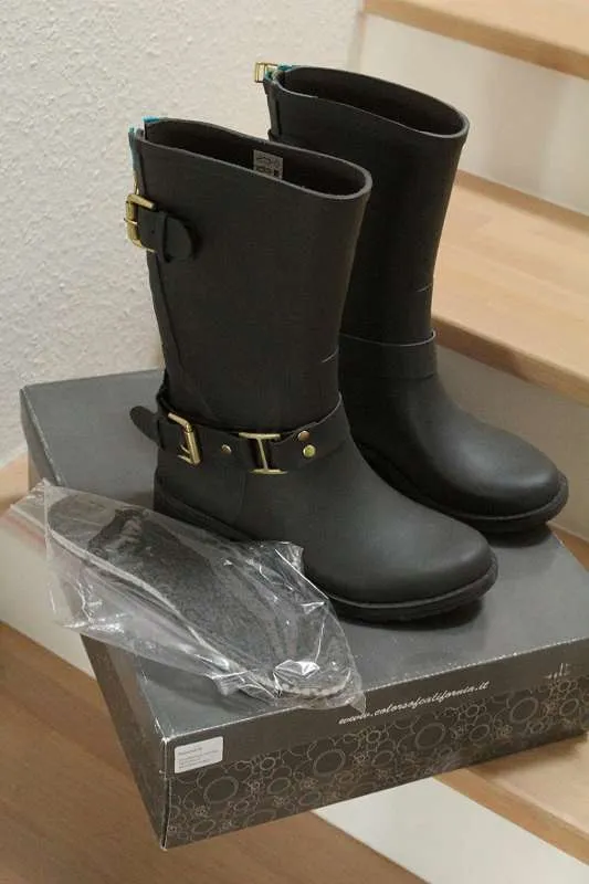 neue COLORS OF CALIFORNIA Gummistiefel grau, Gr.36, NP120,00