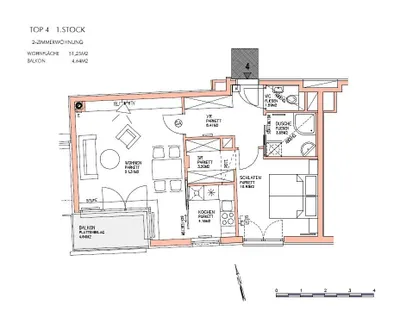 2-Zimmer-Wohnung kaufen in Wien – 51,25 m², € 286.000 – Bild 16 von 17