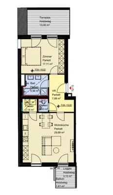 2-Zimmer-Wohnung kaufen in Wien – 67,04 m², € 549.000 – Bild 21 von 21