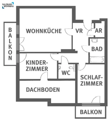 3-Zimmer-Wohnung mieten in Zell am See – 80 m², € 1.045 – Bild 2 von 2