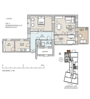 3-Zimmer-Wohnung kaufen in Wien – 84,76 m², € 619.000 – Bild 24 von 25