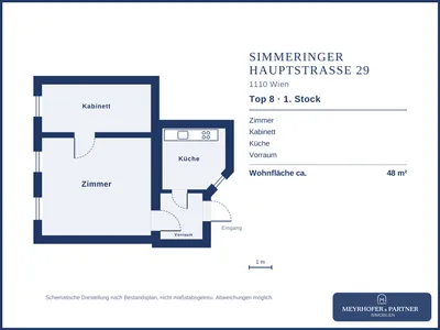 2-Zimmer-Wohnung kaufen in Wien – 48 m², € 129.900 – Bild 9 von 9