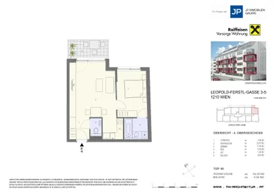 2-Zimmer-Wohnung mieten in Wien – 44,35 m², € 937 – Bild 8 von 8