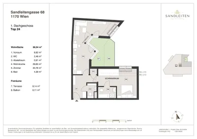 2-Zimmer-Wohnung kaufen in Wien – 66,94 m², € 539.000 – Bild 16 von 16