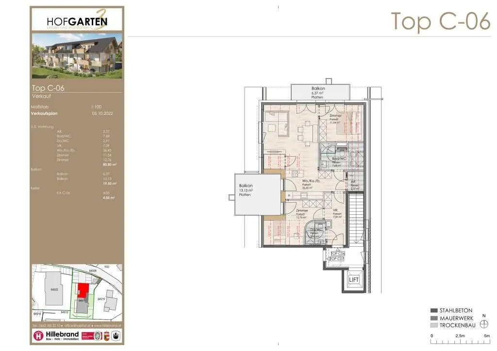 3-Zimmer-Dachgeschosswohnung / Top C6 – pohled 2