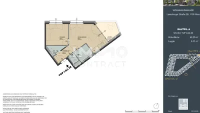 2-Zimmer-Wohnung kaufen in Wien – 39,82 m², € 298.750 – Bild 17 von 17