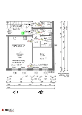 2-Zimmer-Wohnung kaufen in Wien – 45,05 m², € 234.000 – Bild 14 von 14