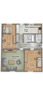 3-Zimmer-Wohnung kaufen in Wien – 73 m², € 319.000 – Bild 10 von 10