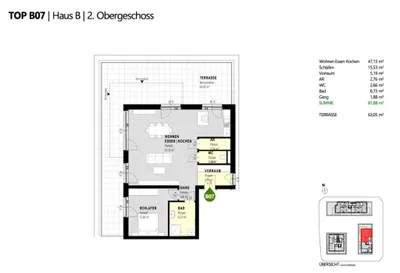 2-Zimmer-Wohnung kaufen in Amstetten – 81,88 m², € 491.280 – Bild 2 von 8