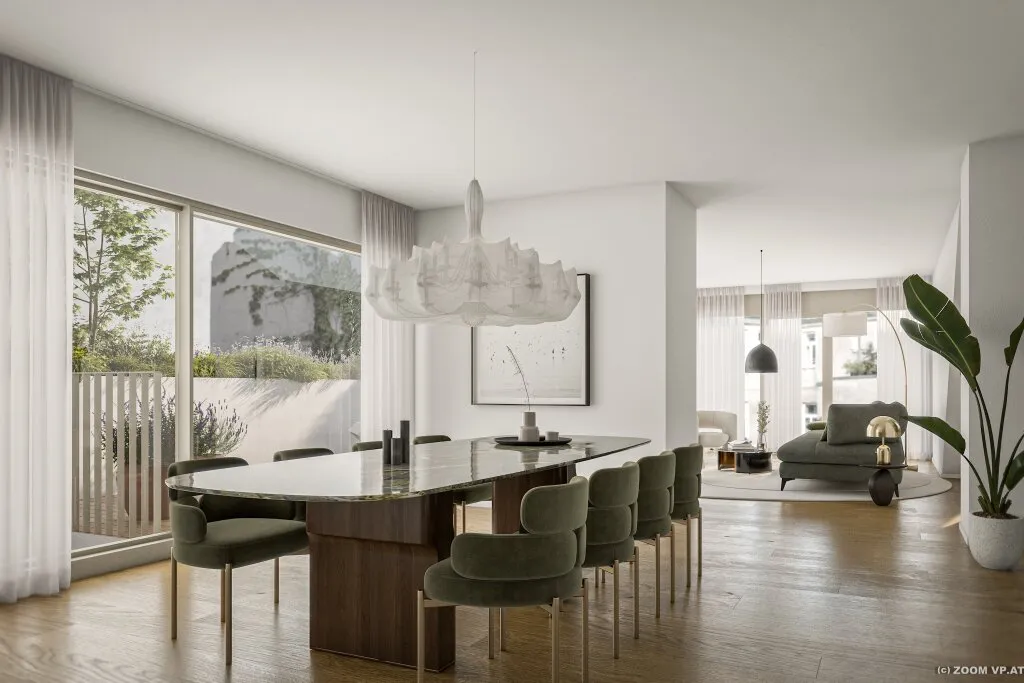 Großzügiger 3-Zimmer Erstbezug mit 7 m² Terrasse und 23 m² Dachterrasse – pohled 3